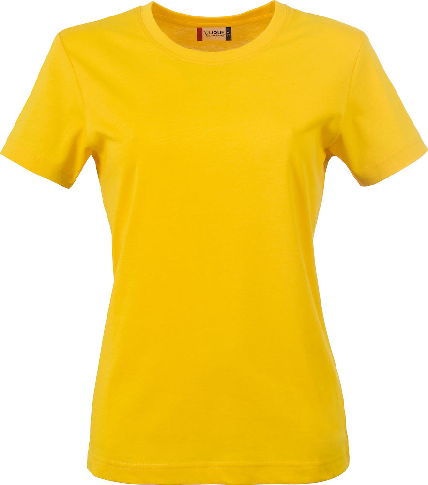 T-shirt donna maniche corte GIALLO